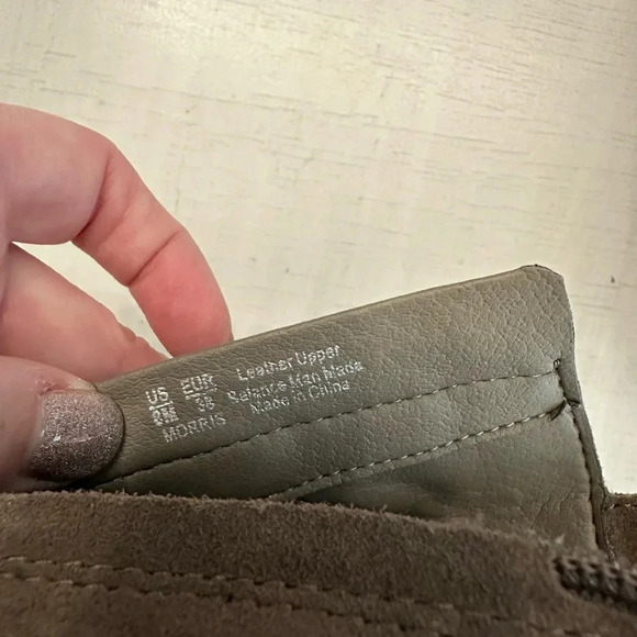 Sam Edelman Women’s ZipUp Pointed Toe Gray/Tan Leather Heeled Booties Sz 8M GUC - Picture 7 of 15